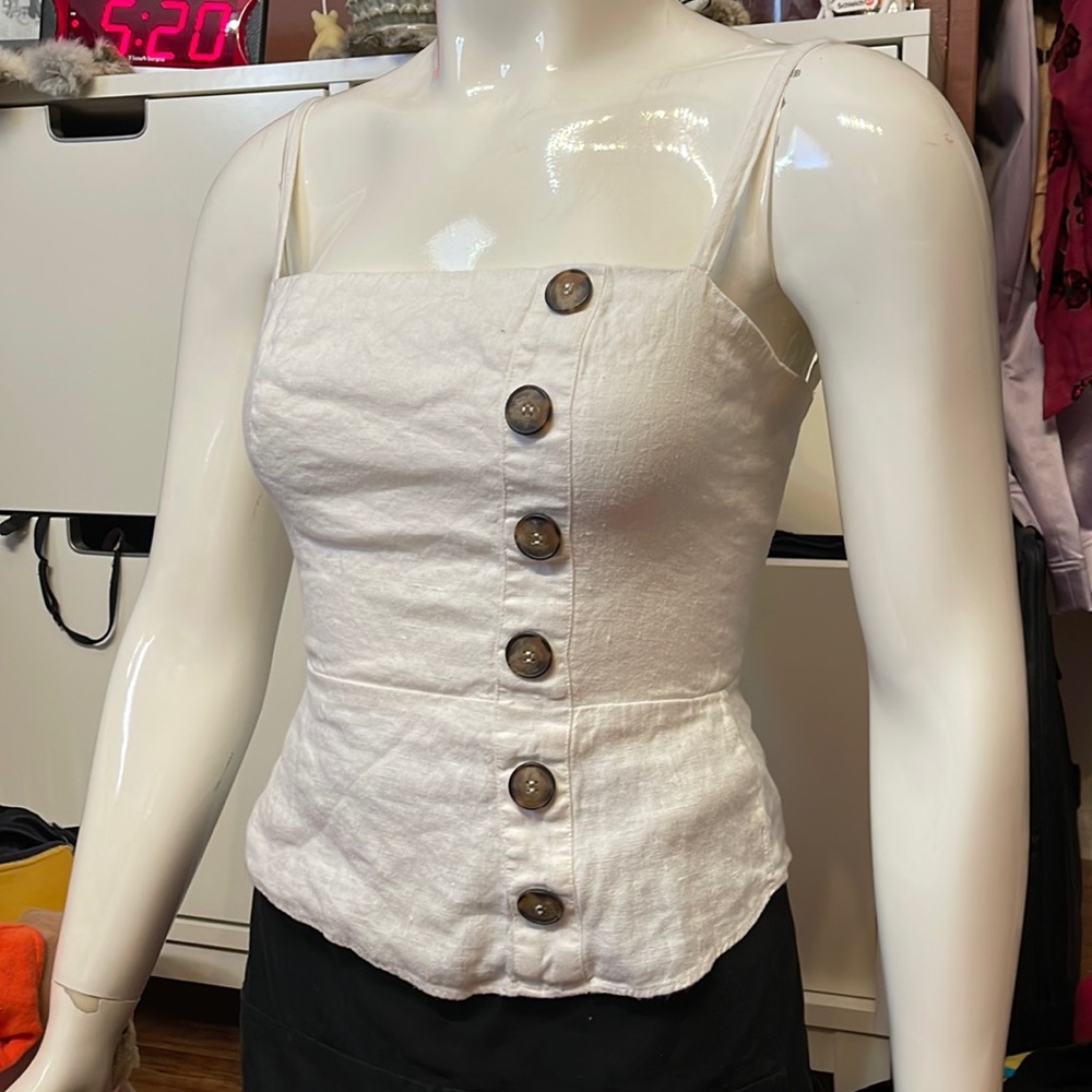 Reformation linen top